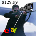 Short range shooting with a high magnification and cheap scope...
